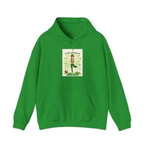St. Patrick's Day Lucky Leprechaun Hoodie - 'Lucky & Blessed' Oversized Shamrock Sweatshirt